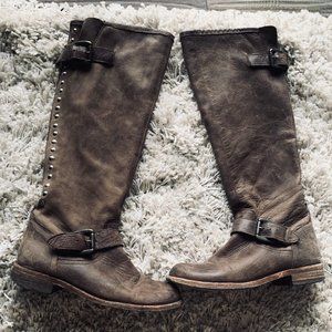 WOMEN'S TALL LEATHER BOOTS SIZE 6 1/2- 7